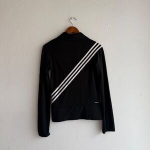 Adidas Womens Size‎ XS Black Climalite 3 Stripe Track Jacket